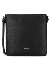 Lasocki Torebka LSK-K-031-06 Czarny. Czarne listonoszki Lasocki, bez wzorów, z materiału, bez dodatków. Za 169.99 zł.