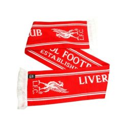 Szalik Liverpool FC - licencjonowany. Czerwone szaliki LIVERPOOL FC, bez wzorów, sportowe. Za 119.00 zł.