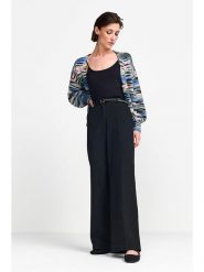 Rich & Royal Spodnie w kolorze czarnym rozmiar: 40. Czarne spodnie materiałowe Rich & Royal, na co dzień, bez wzorów, z materiału, z podwyższonym stanem. Za 245.38 zł.