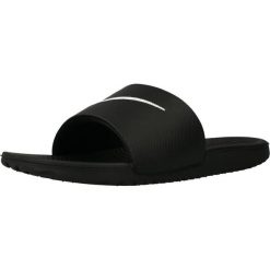 Klapki Nike Model Kawa Slide Kolor Czarny. Czarne klapki Nike, bez wzorów, z materiału, bez obcasa. Za 237.00 zł.