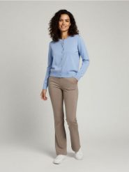 Wiskozowy kardigan - niebieski. Niebieskie kardigany Sinsay, l, bez wzorów, z wiskozy. Za 29.99 zł.