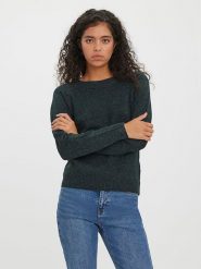 Vero Moda Sweter w kolorze zielonym rozmiar: XS. Zielone swetry Vero Moda, xs, bez wzorów, bez ramiączek. Za 61.46 zł.