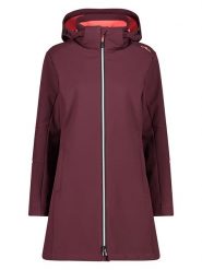 CMP Płaszcz softshellowy w kolorze czerwonym rozmiar: 38. Czerwone kurtki sportowe CMP, bez wzorów, bez kaptura, outdoorowe. Za 249.95 zł.