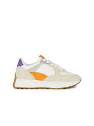 Geox Skórzane sneakersy "Amabel" ze wzorem rozmiar: 35. Trampki Geox, bez wzorów, z materiału, bez zapięcia. Za 171.68 zł.