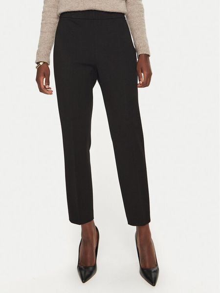 Boss Spodnie materiałowe Tilunara 50490056 Czarny Regular Fit. Czarne spodnie materiałowe Boss, bez wzorów, z materiału. Za 353.99 zł.