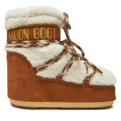 Śniegowce Moon Boot. Brązowe trapery i śniegowce Moon Boot. Za 2,049.00 zł.