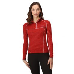 Damska Bluza Szybkoschnąca Z Suwakiem Yonder. Czerwone bluzy Regatta, m, bez wzorów, z elastanu, z kapturem. Za 65.99 zł.