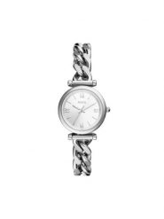 Fossil Zegarek Carlie ES5331 Srebrny. Szare, analogowe zegarki Fossil, srebrne. Za 559.99 zł.