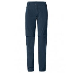 Spodnie damskie Farley Stretch ZO T-Zip Pants II. Niebieskie spodnie narciarskie Vaude, s, bez wzorów, z materiału, narciarskie. Za 601.90 zł.