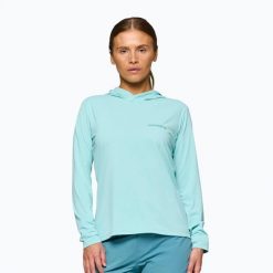 Bluza trekkingowa damska NORRONA Femund Tech Hood. Niebieskie bluzy NORRONA, m, bez wzorów, z materiału, bez kaptura. Za 399.99 zł.