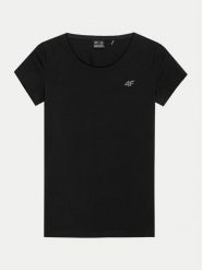 4F T-Shirt 4FWSS24TTSHF1161 Czarny Slim Fit. Czarne t-shirty 4f, xl, bez wzorów, z bawełny, bez kołnierzyka, bez ramiączek. Za 39.99 zł.