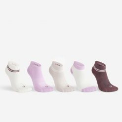 Skarpety sportowe tenis RS160 Mid podwyższone 5 par. Skarpety DECATHLON, bez wzorów, z bawełny. Za 34.99 zł.