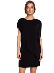 Stylove Sukienka w kolorze czarnym rozmiar: L. Czarne sukienki Stylove, na co dzień, l, bez wzorów, bez kołnierzyka, bez ramiączek, mini, proste. Za 228.92 zł.