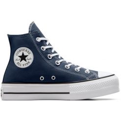 Buty sportowe Converse Chuck Taylor All Star Lift. Niebieskie obuwie sportowe Converse, z syntetyku, bez zapięcia. Za 490.00 zł.