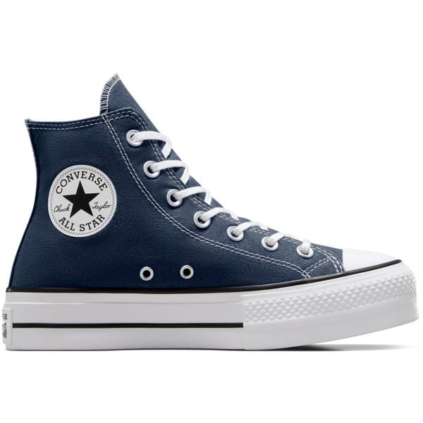 Buty sportowe Converse Chuck Taylor All Star Lift. Niebieskie obuwie sportowe Converse, z syntetyku, bez zapięcia. Za 490.00 zł.