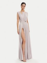 Elisabetta Franchi Sukienka wieczorowa AB-R21-52E2 Fioletowy Regular Fit. Fioletowe sukienki Elisabetta Franchi, bez wzorów, z wiskozy, wizytowe, bez kołnierzyka, bez ramiączek. Za 2,289.00 zł.