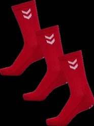 Hummel Fundamental SMU 3-Pack Skarpety Niskie TANGO RED. Czerwone skarpety Hummel, bez wzorów, z bawełny. Za 126.00 zł.