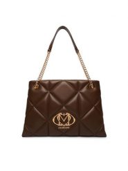 LOVE MOSCHINO Torebka JC4040PP1PLC0300 Brązowy. Brązowe shopper Love Moschino, bez wzorów, ze skóry, bez dodatków. Za 1,099.00 zł.
