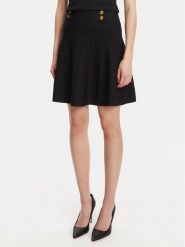 Guess Spódnica mini W5YD65 Z0130 Czarny Regular Fit. Czarne spódnice Guess, xl, z aplikacjami, z wiskozy, mini. Za 429.99 zł.