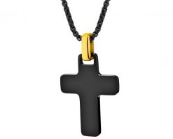 Naszyjnik ze stali szlachetnej - krzyż. Naszyjniki Aztorin, ze stali. Za 149.00 zł.