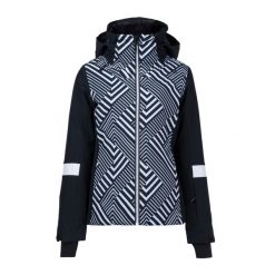 Kurtka narciarska damska CMP. Czarne kurtki narciarskie CMP, m, bez wzorów, z elastanu, z kapturem, narciarskie. Za 609.99 zł.