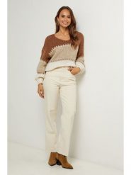 L'armoire de Suzette Sweter w kolorze jasnobrązowo-beżowym rozmiar: 34/36. Brązowe swetry L'armoire de Suzette, l, bez wzorów, bez ramiączek. Za 117.99 zł.