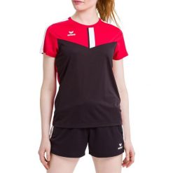 Koszulka damska Erima Squad. Czarne bluzki Erima, s, bez wzorów, z materiału, sportowe, bez kołnierzyka, bez ramiączek. W wyprzedaży za 130.70 zł.
