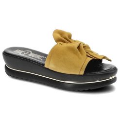 Żółte Klapki Lemar Damskie Wygodne Buty Letnie. Żółte klapki Lemar, bez wzorów, bez obcasa, na platformie. Za 179.00 zł.