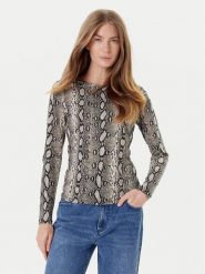 MICHAEL Michael Kors Bluzka MT551STHMC Beżowy Regular Fit. Brązowe bluzki MICHAEL Michael Kors, l, bez wzorów, z wiskozy, bez kołnierzyka, bez ramiączek. Za 339.99 zł.