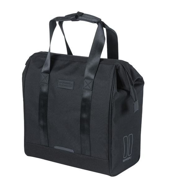 Torba na zakupy Grand, czarna. Czarne torby na laptopa BASIL, bez wzorów, z materiału, duże. Za 294.80 zł.
