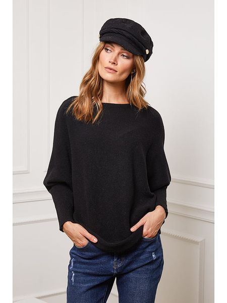 So Cachemire Sweter "Jackson" w kolorze czarnym rozmiar: M. Czarne swetry So Cachemire, m, bez wzorów, z kaszmiru, bez ramiączek. Za 217.99 zł.