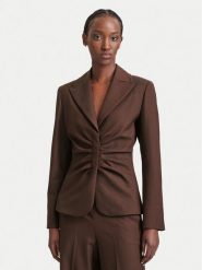 Marella Marynarka Fumana 2623046032 Brązowy ciemny Slim Fit. Brązowe marynarki i żakiety Marella, bez wzorów, z syntetyku. Za 1,729.00 zł.