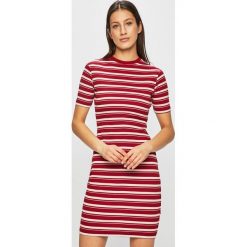 Tally Weijl - Sukienka. Brązowe sukienki TALLY WEIJL, na co dzień, m, bez wzorów, z bawełny, casualowe, bez kołnierzyka, bez ramiączek, mini, dopasowane. W wyprzedaży za 39.90 zł.