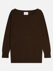 Perfect Cashmere Kaszmirowy sweter "Molly" w kolorze ciemnobrązowym rozmiar: L. Brązowe swetry Perfect Cashmere, l, bez wzorów, z kaszmiru, bez ramiączek. Za 416.30 zł.