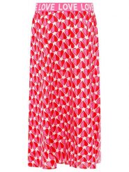 Zwillingsherz Spódnica w kolorze czerwono-różowym rozmiar: L/XL. Czerwone spódnice Zwillingsherz, l, bez wzorów, z wiskozy, maxi, rozkloszowane. Za 146.95 zł.