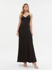 TWINSET Sukienka wieczorowa 232TT2060 Czarny Regular Fit. Czarne sukienki Twinset, bez wzorów, z wiskozy, wizytowe, bez kołnierzyka, bez ramiączek. Za 1,189.00 zł.