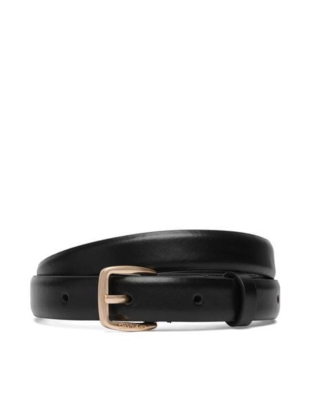 Calvin Klein Pasek Damski Essential Buckle 20Mm LV04F7111G Czarny. Czarne paski Calvin Klein, bez wzorów, ze skóry. Za 152.99 zł.
