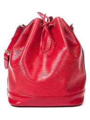 Louis Vuitton Skórzana torebka "Noe GM" w kolorze czerwonym - 26 x 34 x 19 cm rozmiar: onesize. Czerwone torby na ramię Louis Vuitton, bez wzorów, z materiału, na ramię, bez dodatków. Za 2,905.99 zł.