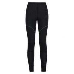 Spodnie termoaktywne damskie Odlo Active X-Warm Eco. Czarne bielizna sportowa Odlo, l, bez wzorów, narciarskie. Za 236.24 zł.