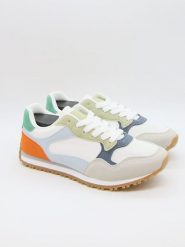 Bellucci Sneakersy w kolorze biało-błękitnym rozmiar: 38. Białe trampki Bellucci, bez wzorów, bez zapięcia. Za 117.99 zł.