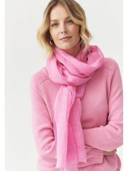 TATUUM Lniany szal w kolorze jasnoróżowym - 180 x 50 cm rozmiar: onesize. Różowe szaliki Tatuum, bez wzorów, ze lnu. Za 70.45 zł.