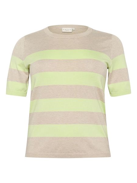 KAFFE curve Sweter w kolorze beżowo-zielonym rozmiar: S. Brązowe swetry KAFFE curve, s, bez wzorów, bez ramiączek. Za 69.75 zł.