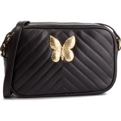 Torebka TWINSET - Tracolla 191TA7195 Nero 00006. Czarne listonoszki Twinset, z aplikacjami, ze skóry, zdobione, bez dodatków. W wyprzedaży za 539.00 zł.