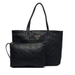 Torebka Guess. Czarne shopper Guess, z aplikacjami, bez dodatków. Za 674.99 zł.