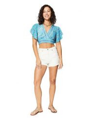 Ipanima Bluzka w kolorze błękitnym rozmiar: 34-40. Niebieskie bluzki Ipanima, bez wzorów, bez kołnierzyka, bez ramiączek. Za 43.99 zł.