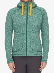 Bluza z kapturem damska Rab Amy Hoody. Zielone bluzy RAB, xs, bez wzorów, z materiału, z kapturem. Za 483.99 zł.