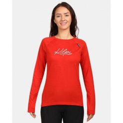 Damska warstwa bazowa z wełny merino Kilpi MAVORA TOP-W. Czerwone bielizna sportowa Kilpi, bez wzorów, z wełny. Za 422.05 zł.