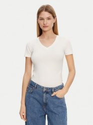 Guess T-Shirt O5GI00 KBBU1 Écru Boxy Fit. T-shirty Guess, s, z aplikacjami, z bawełny, bez kołnierzyka, bez ramiączek. Za 79.99 zł.