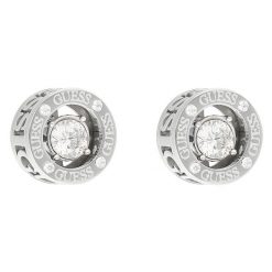 Kolczyki Guess. Szare kolczyki Guess, srebrne. Za 179.99 zł.
