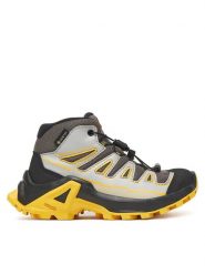 Salomon Trekkingi X Ultra Mid Gore-Tex L47746000 Szary. Szare obuwie sportowe Salomon, z gore-texu, bez zapięcia, trekkingowe, gore-tex. Za 439.99 zł.